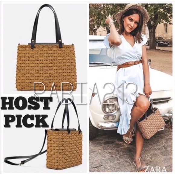 Zara Handbags - 🎉HOST PICK🎉ZARA NATURAL STRAW BAG